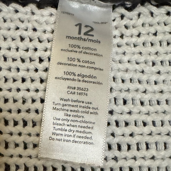 Baby Boy Zip-up Crochet Hooded Sweater - Picture 5 of 5